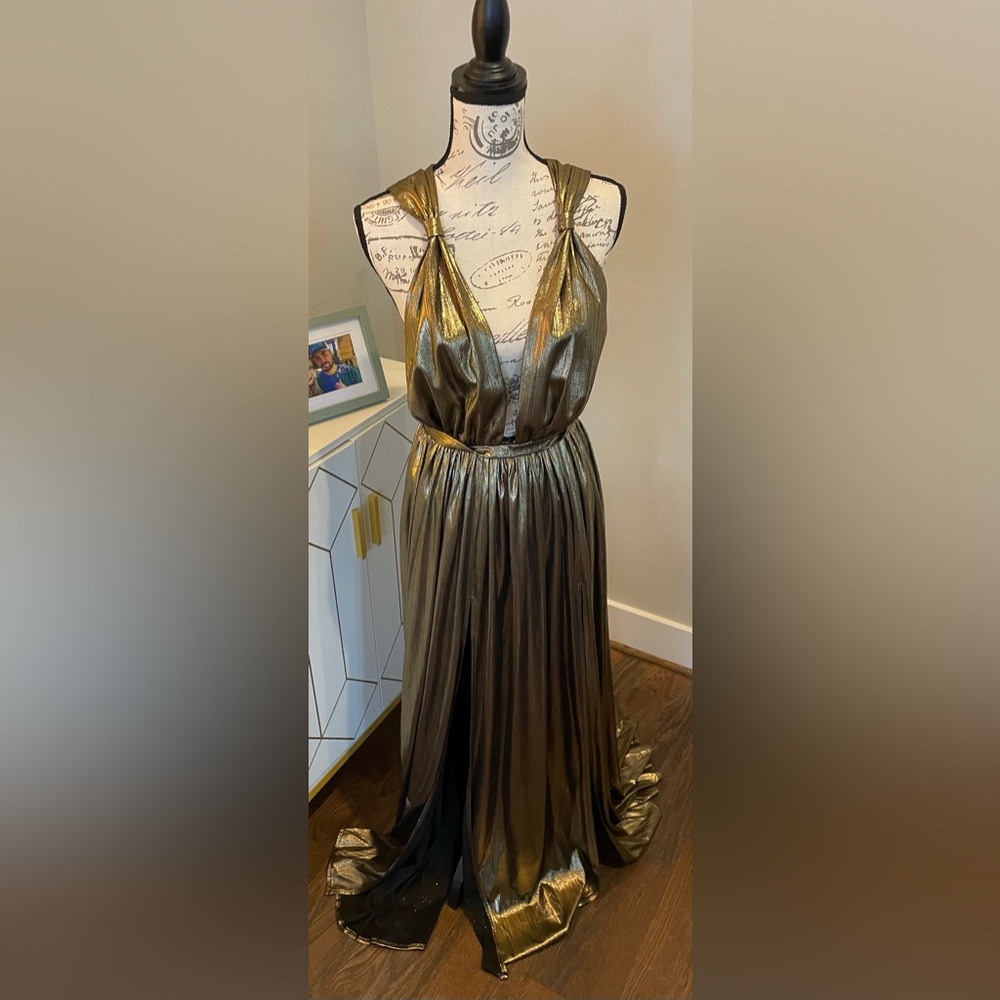 New with tags -BRONX AND BANCO Gold Goddess Gown, size 8 - Picture 8 of 15
